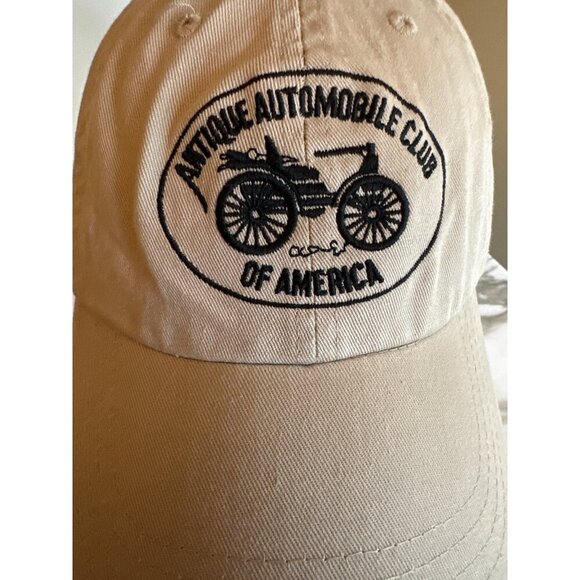 Antique Automobile Club Of America Beige Cap With Adjustable Back Strap - Picture 2 of 5